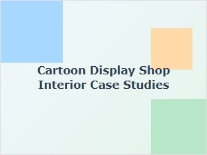 Showcasing Cartoon Shop Interior Merchandising Success